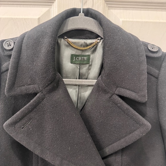 J Crew Classic black wool double breasted Pea Coat size small- great condition! - Picture 12 of 13